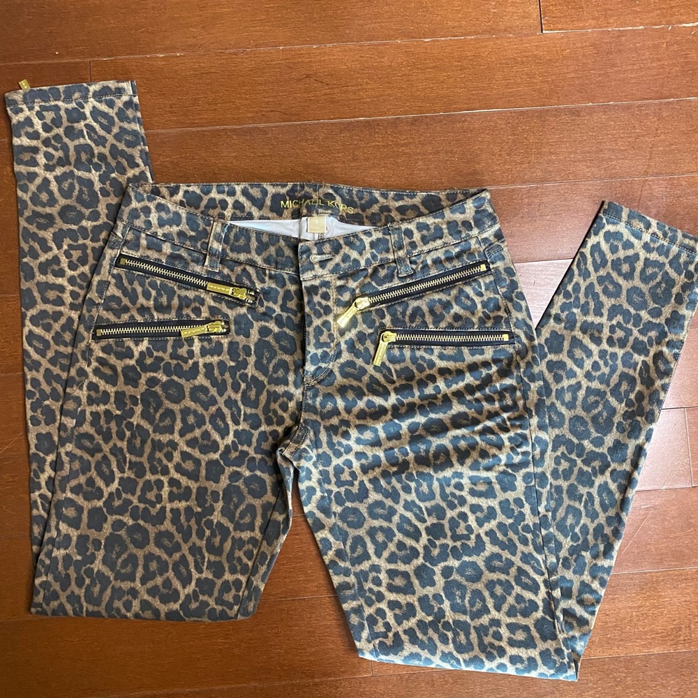 Michael kors cheetah print Pants